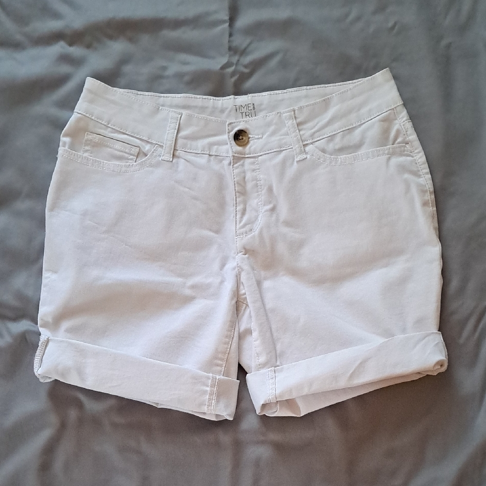 White Denim Shorts